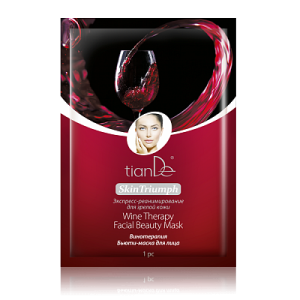 tianDe Maska do twarzy typu beauty "Terapia winem" 1 szt